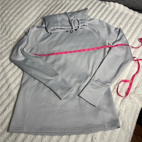 Athleta Soft Gray Cowl Neck Sweater - Picture 10 of 12